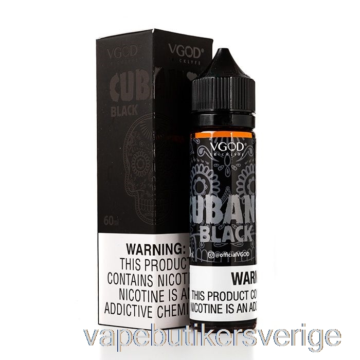 Vape Sverige Cubano Svart - Vgod E-vätska - 60ml 6mg
